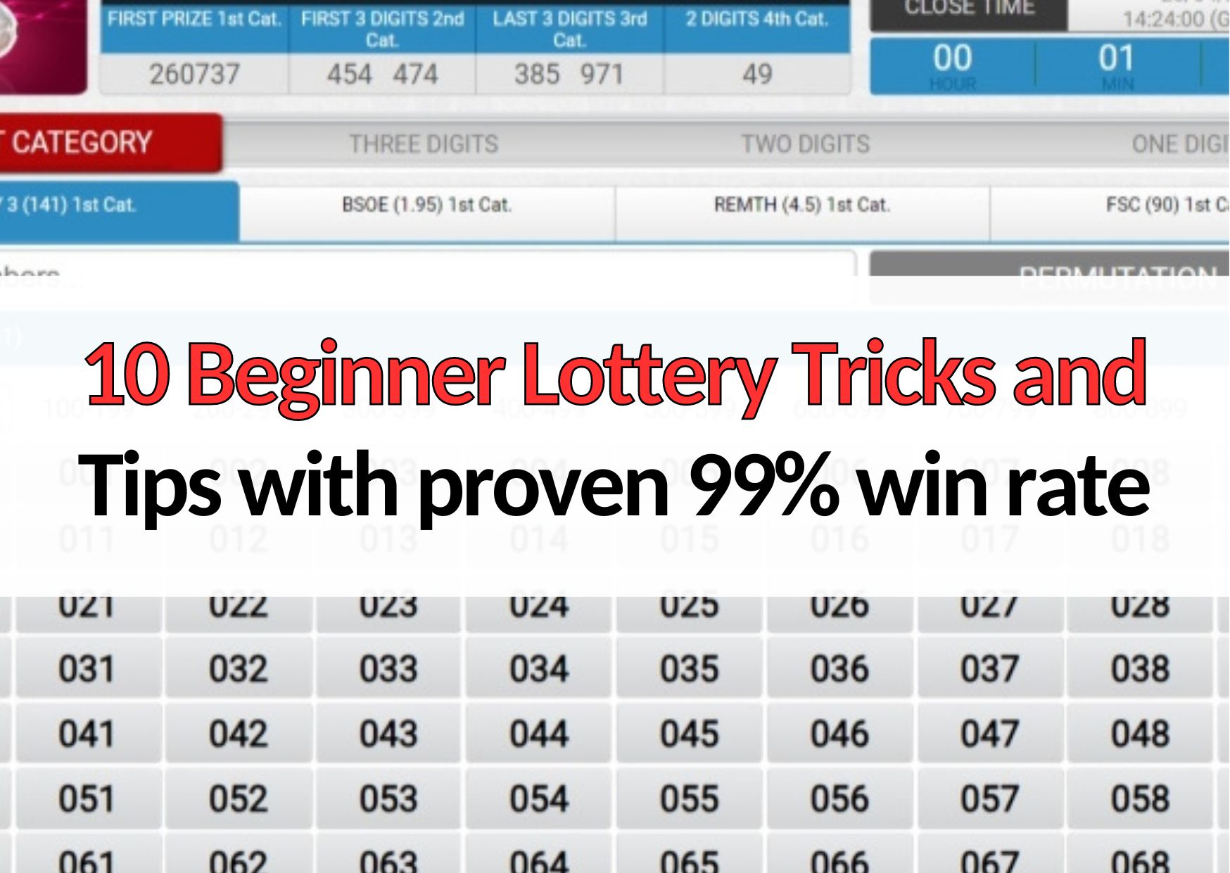 เ พิ่มเล่นลอตเตอรี่และเคล็ดลับในการชนะ